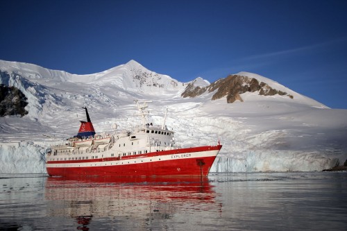 The last time the MS Explorer sailed along the coasts of Antarctica