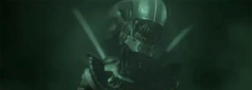 An alien appearing from a cargo bay... scary stuff